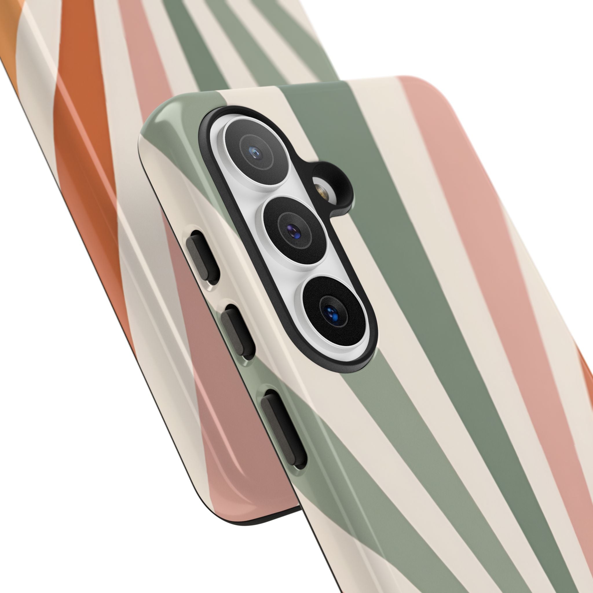 Retro Sunrise Tough Case for Samsung Galaxy S26 Plus – Dual Layer Protective Phone Case (Glossy or Matte)