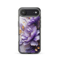 Royal Violet Bloom Clear Case for iPhone 17 Air