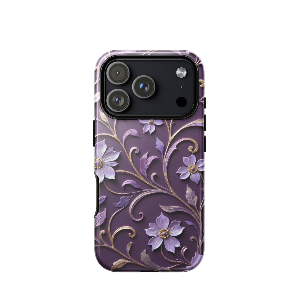 Royal Violet Filigree Tough Case for iPhone 17 Pro