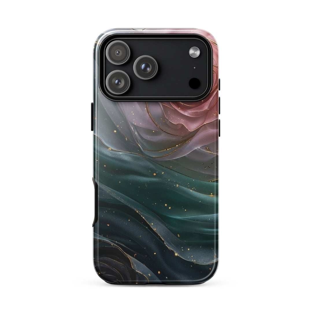 Elegant Rose Marble Tough Case for iPhone 17 Pro Max