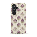 Vintage Floral Damask Tough Case for Samsung Galaxy S26 – Dual Layer Protective Phone Case (Glossy or Matte)