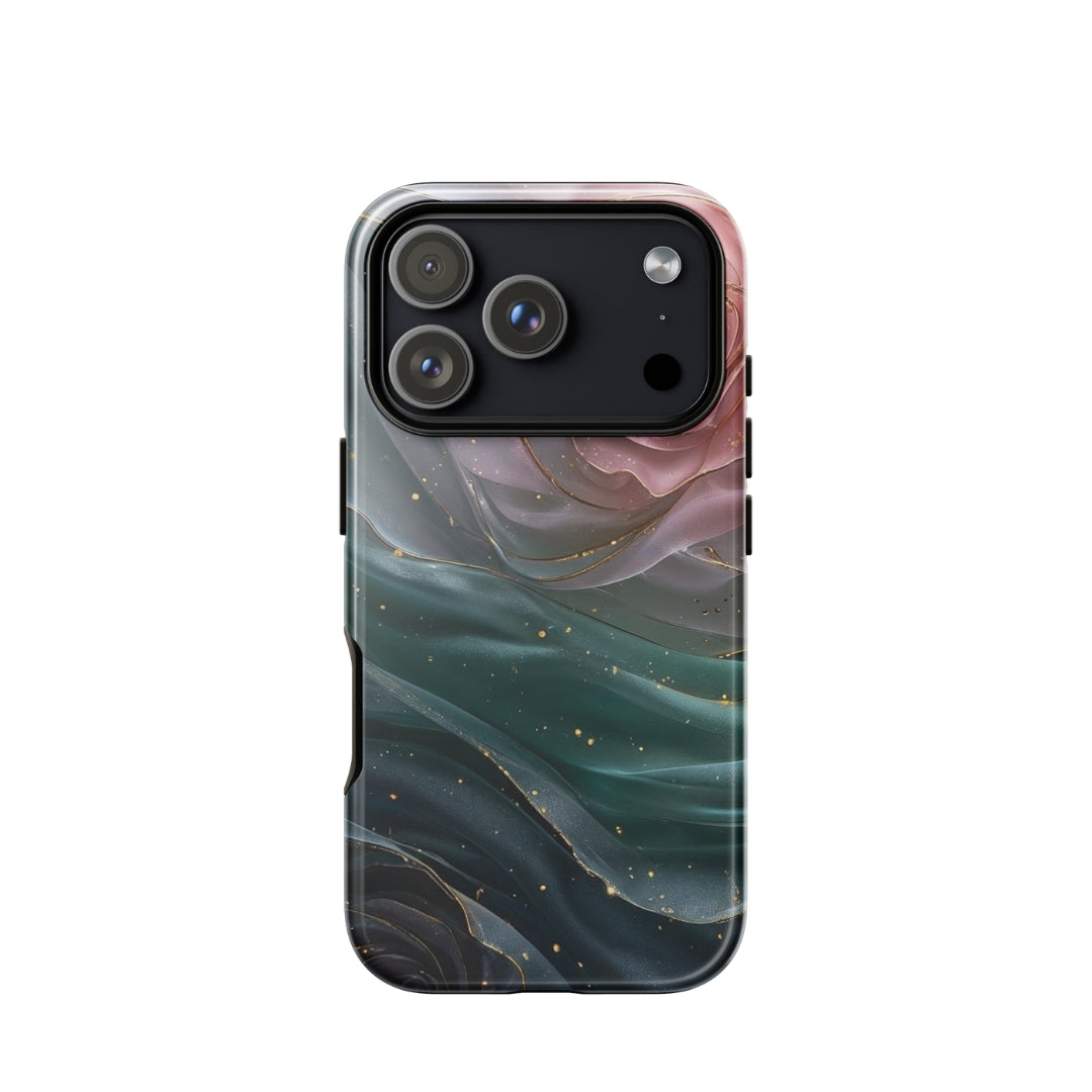 Elegant Rose Marble Tough Case for iPhone 17 Pro