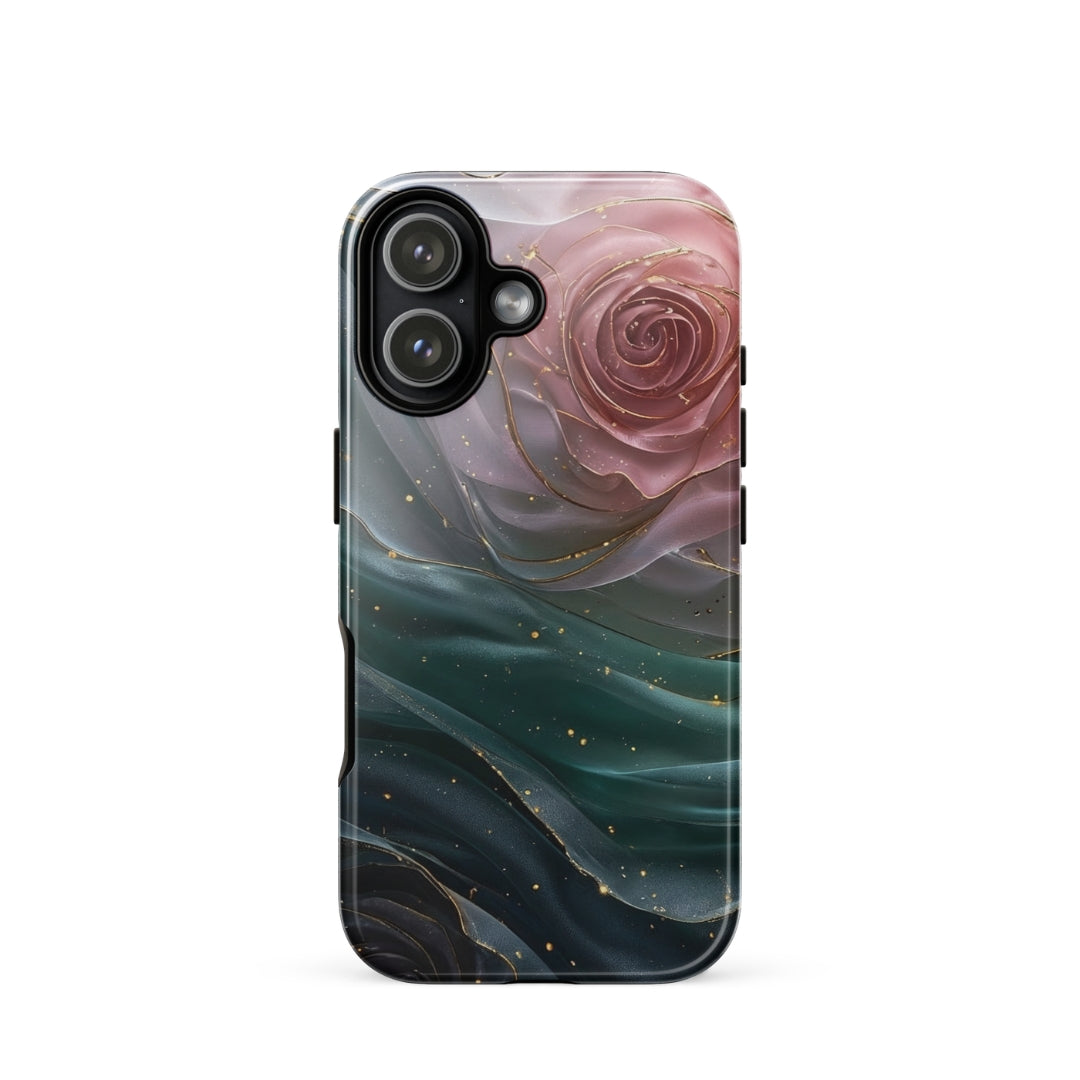 Elegant Rose Marble Tough Case for iPhone 17