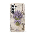 Vintage Paris Lavender Tough Case for Samsung Galaxy S26 Plus – Dual Layer Protective Phone Case (Glossy or Matte)