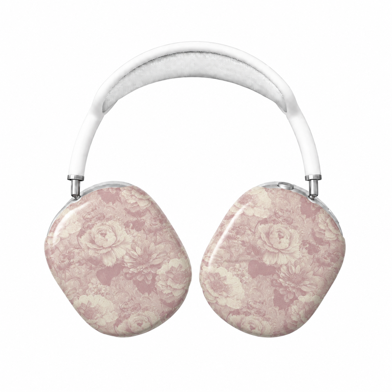 Vintage Blush Floral AirPods Max Case – Protective Snap-on Cover