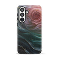 Elegant Rose Marble Tough Case for Samsung Galaxy S26 Plus – Dual Layer Protective Phone Case (Glossy or Matte)