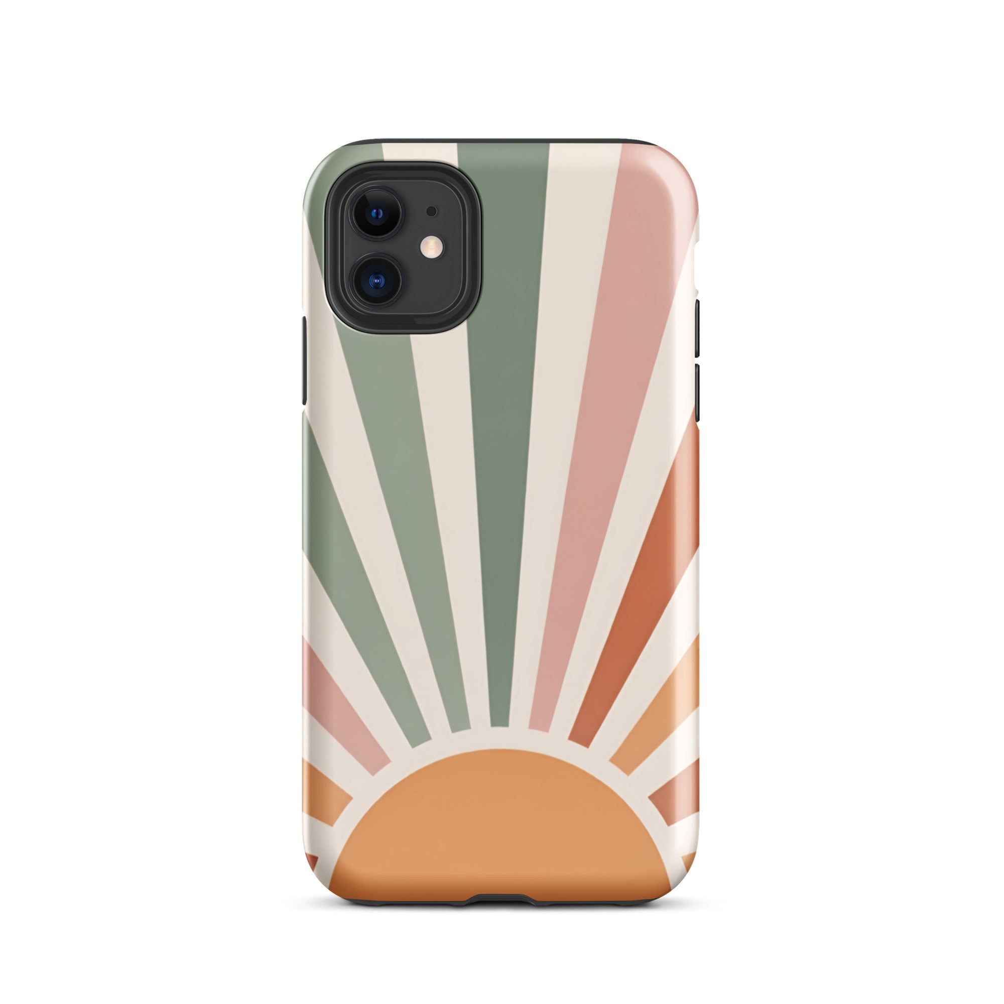 Retro Sunrise Tough Case for iPhone 11
