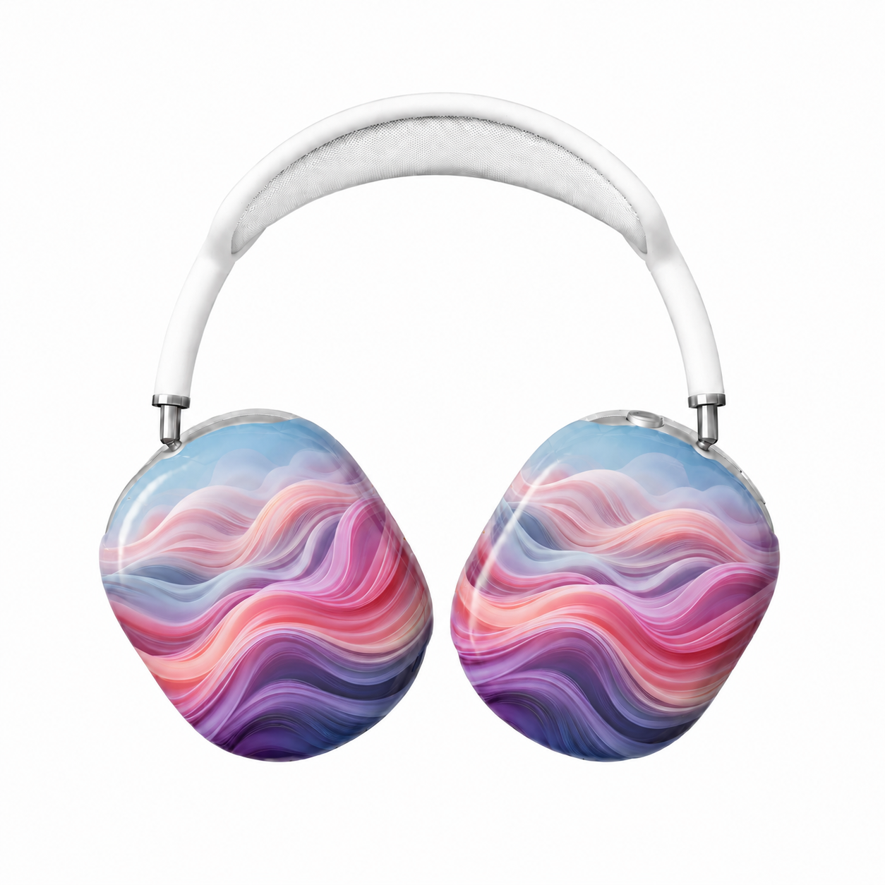 Blush Aurora Wave AirPods Max Case – Protective Snap-on Cover