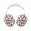 Violet Botanical Pattern AirPods Max Case – Protective Snap-on Cover