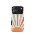 Retro Sunrise Tough Case for iPhone 17 Pro