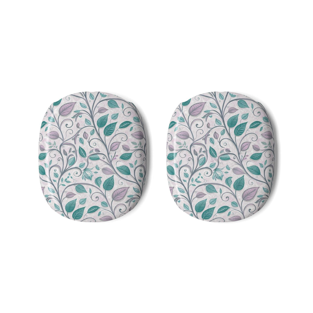 Pastel Botanical Leaves AirPods Max Case – Protective Snap-on Cover