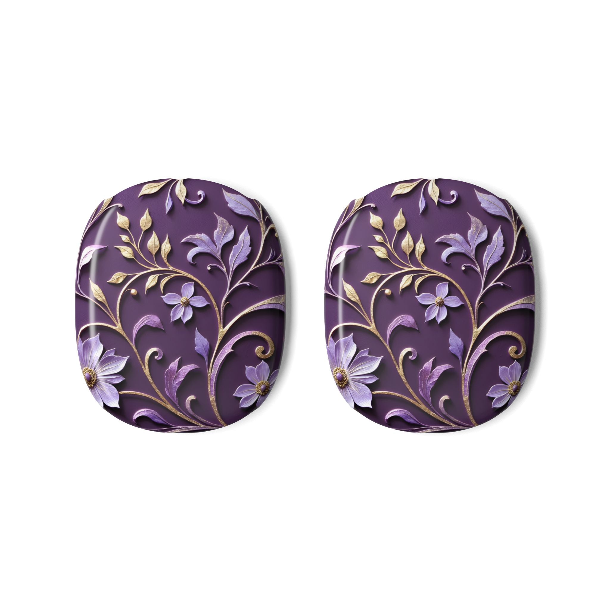 Royal Violet Filigree AirPods Max Case – Protective Polycarbonate Cover