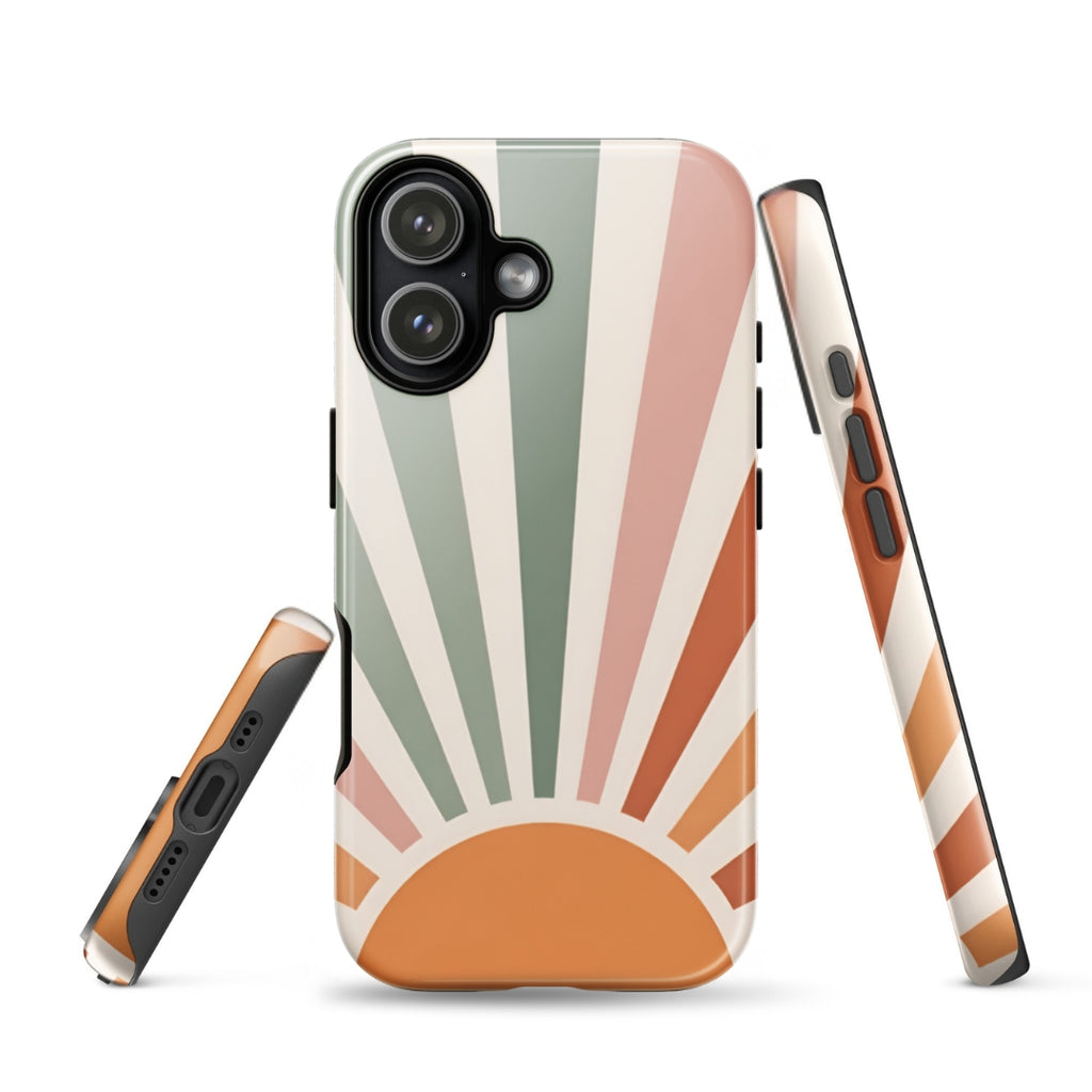 Retro Sunrise Tough Case for iPhone 17