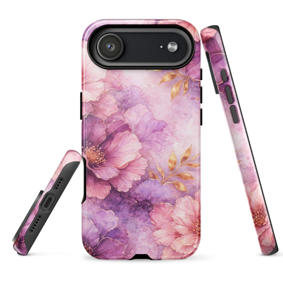 Pink Watercolor Floral Tough Case for iPhone 17 Air