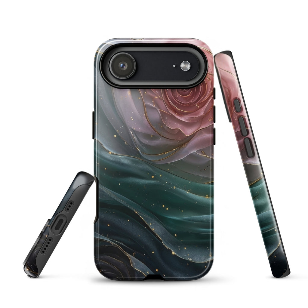 Elegant Rose Marble Tough Case for iPhone 17 Air