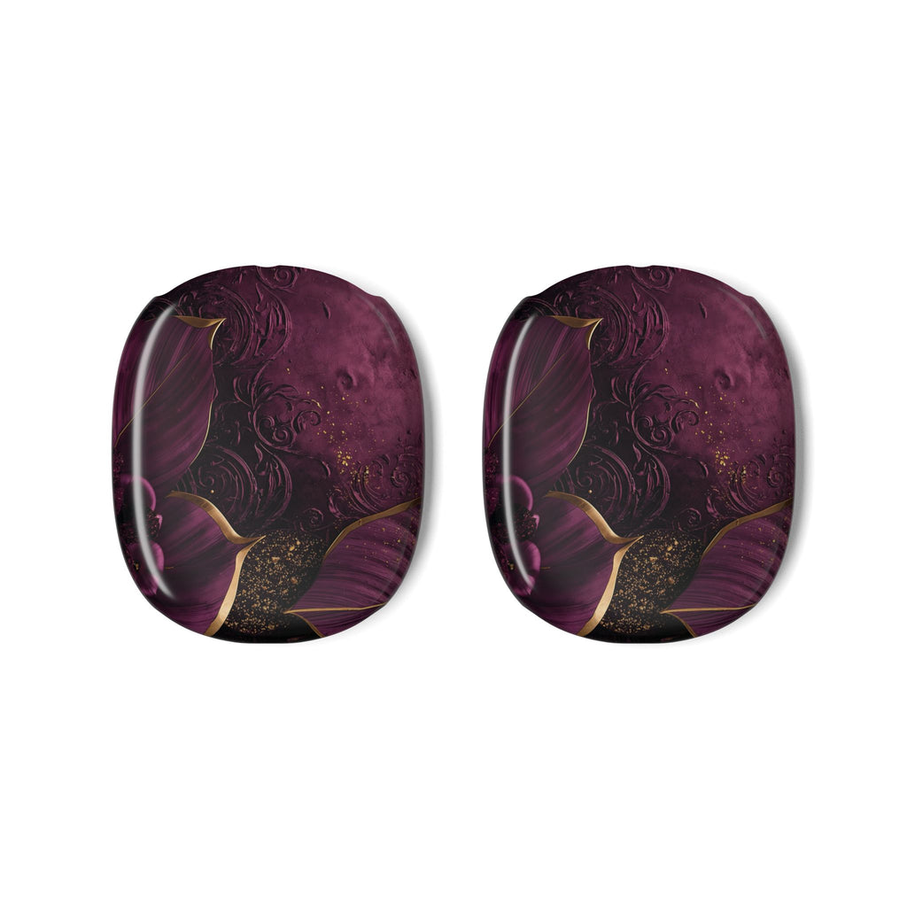 Royal Plum Filigree AirPods Max Case – Protective Snap-on Cover