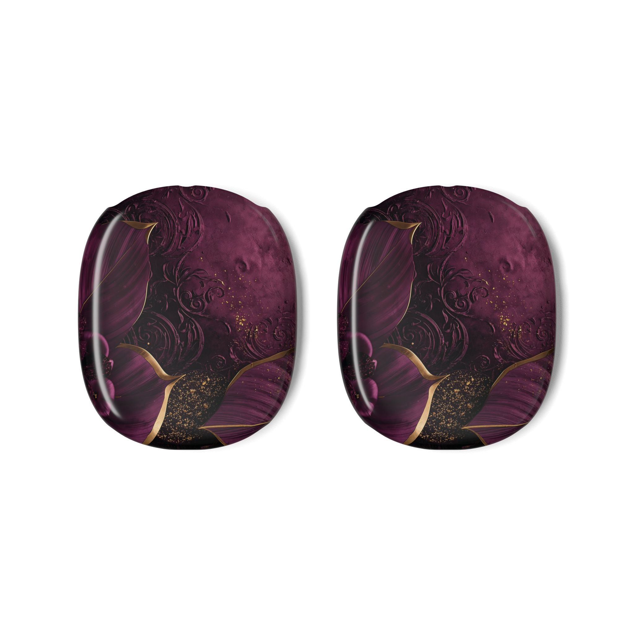 Royal Plum Filigree AirPods Max Case – Protective Snap-on Cover