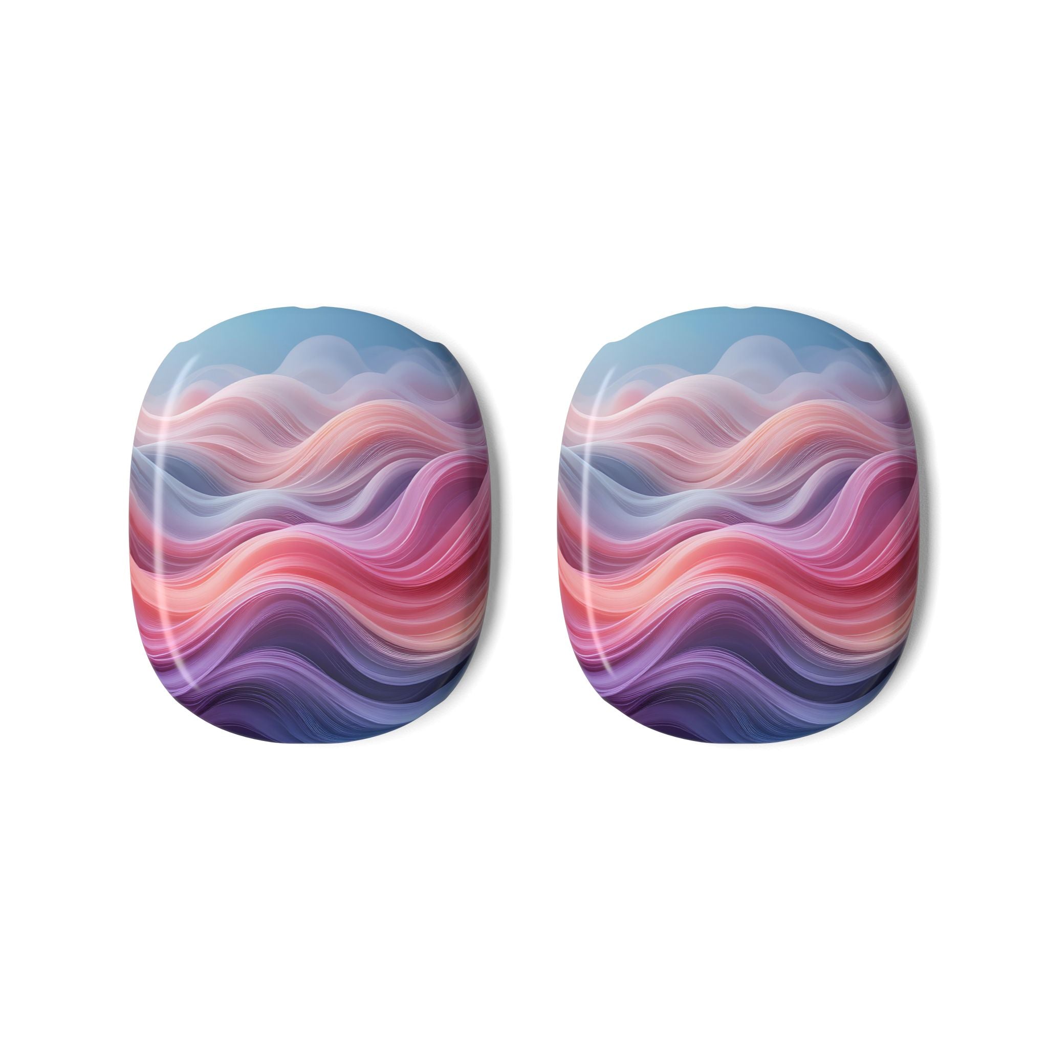 Blush Aurora Wave AirPods Max Case – Protective Snap-on Cover