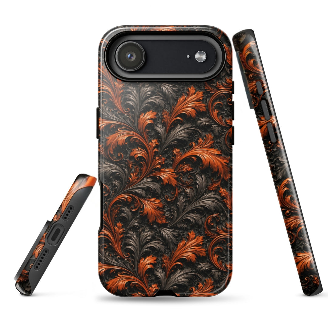 Burnt Orange Filigree Tough Case for iPhone 17 Air
