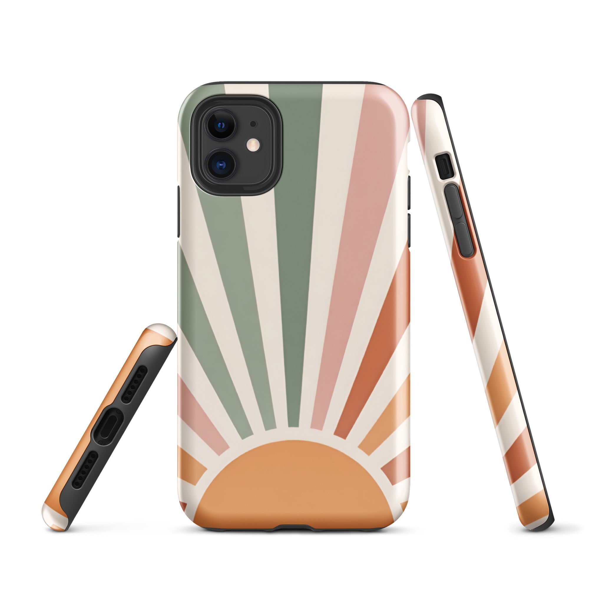 Retro Sunrise Tough Case for iPhone 11