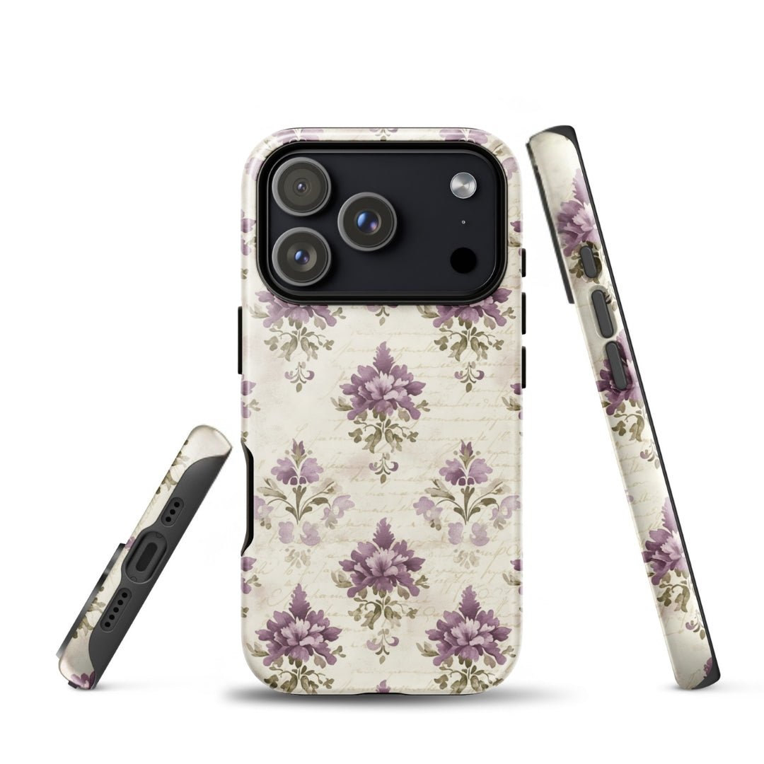 Vintage Floral Damask Tough Case for iPhone 17 Pro