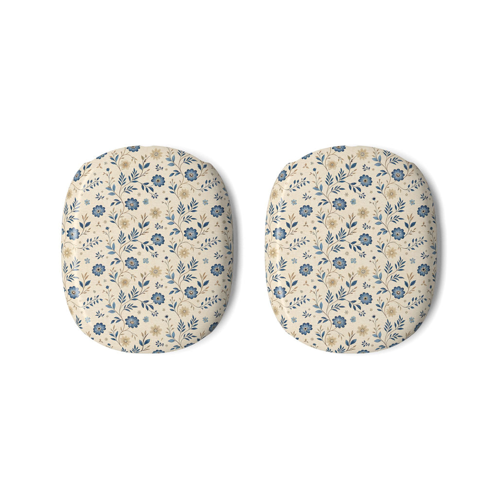 Blue Meadow Floral AirPods Max Case – Protective Snap-on Cover
