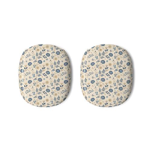 Blue Meadow Floral AirPods Max Case – Protective Snap-on Cover