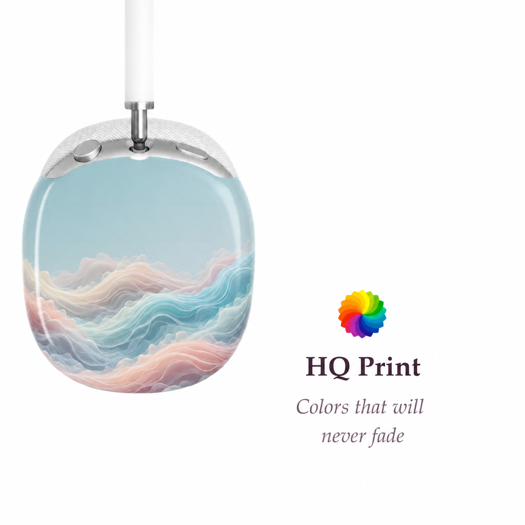Ocean Mist Wave AirPods Max Case – Protective Snap-on Cover