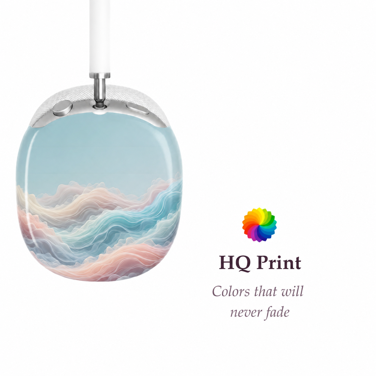 Ocean Mist Wave AirPods Max Case – Protective Snap-on Cover