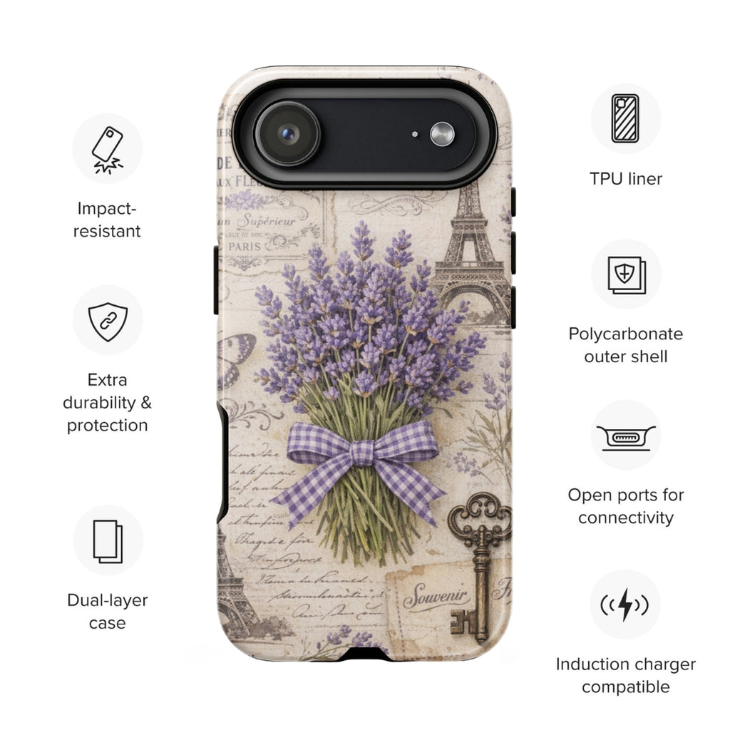 Vintage Paris Lavender Tough Case for iPhone 17 Air