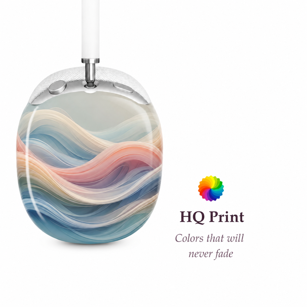 Soft Horizon Wave AirPods Max Case – Protective Snap-on Cover