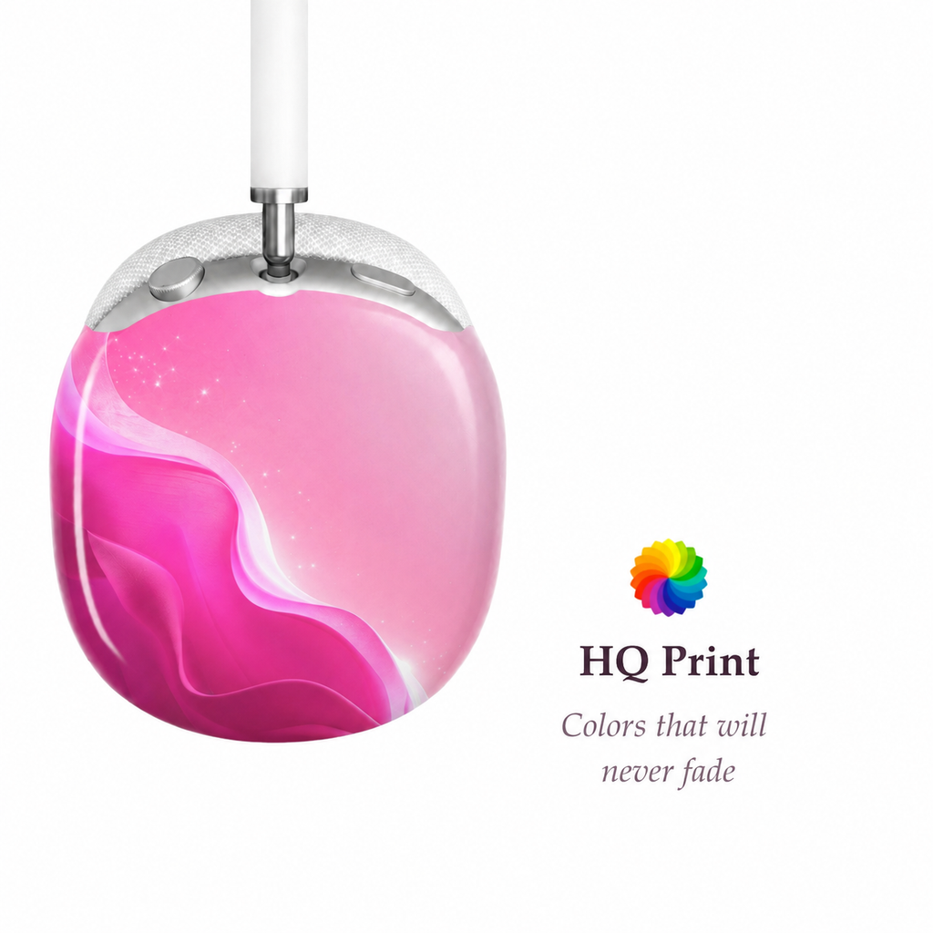 Pink Flow AirPods Max Case – Protective Snap-on Cover