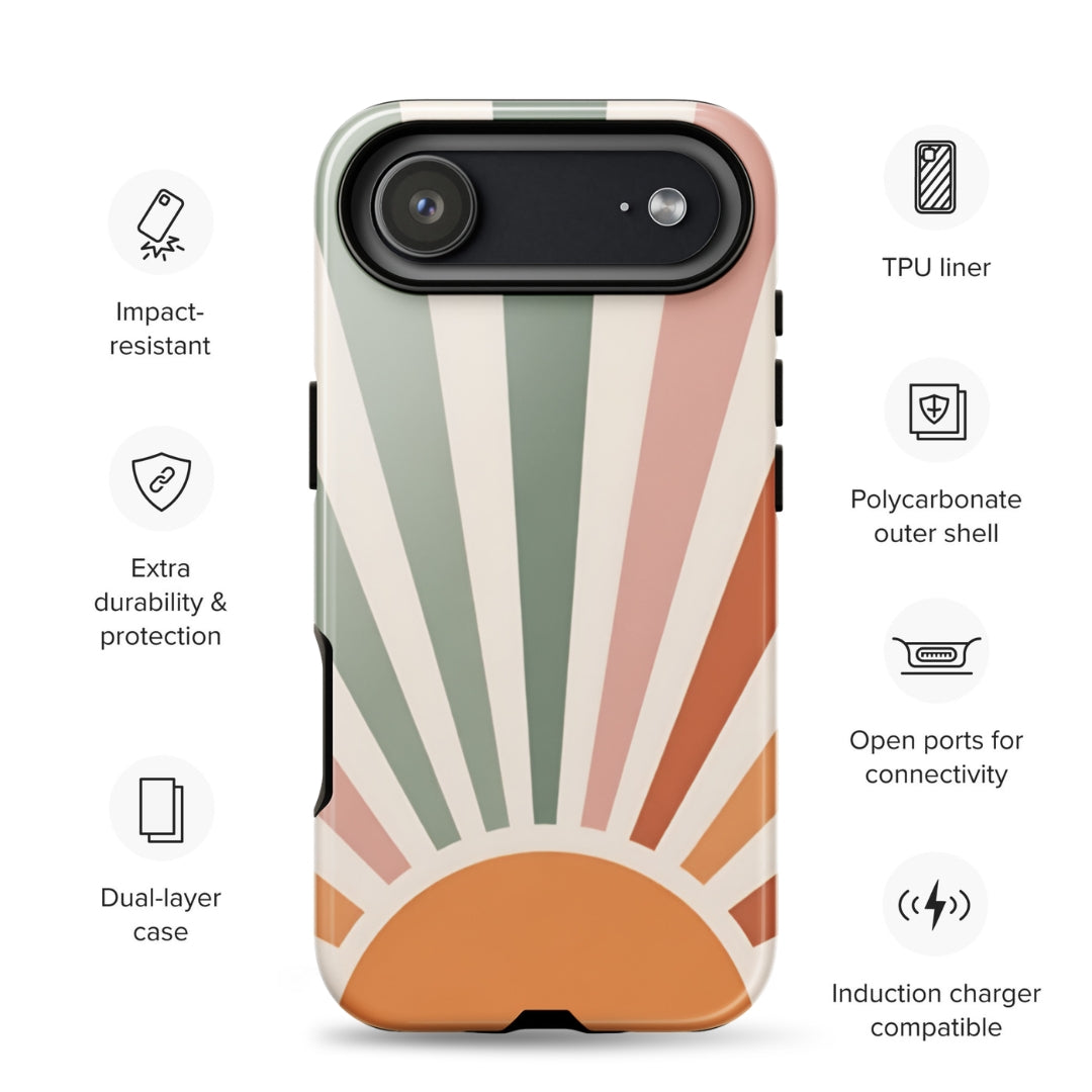Retro Sunrise Tough Case for iPhone 17 Air