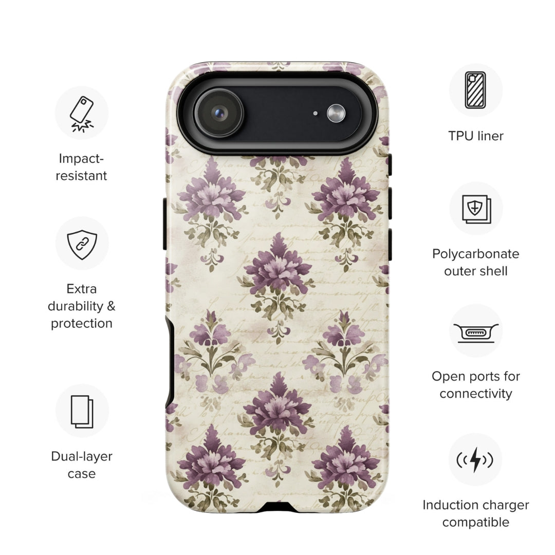 Vintage Floral Damask Tough Case for iPhone 17 Air