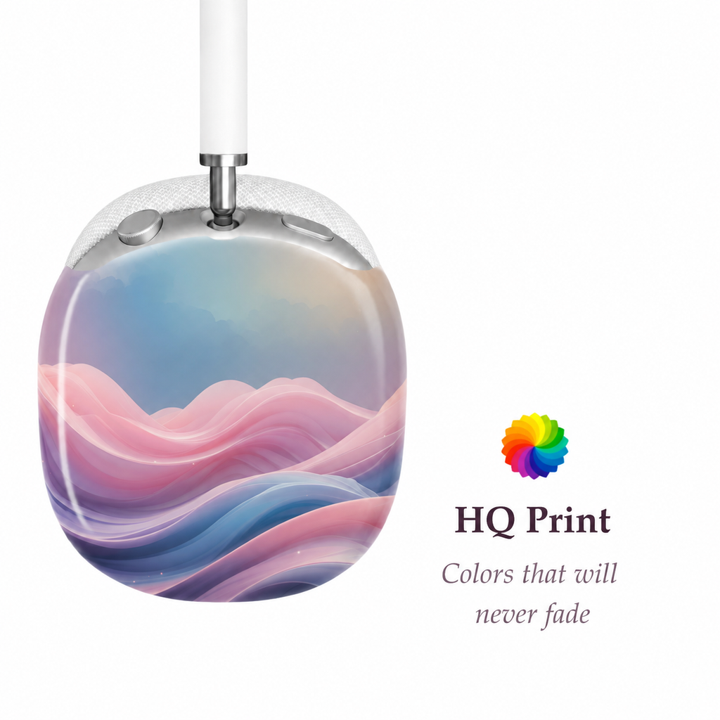 Pastel Dream Wave AirPods Max Case – Protective Snap-on Cover