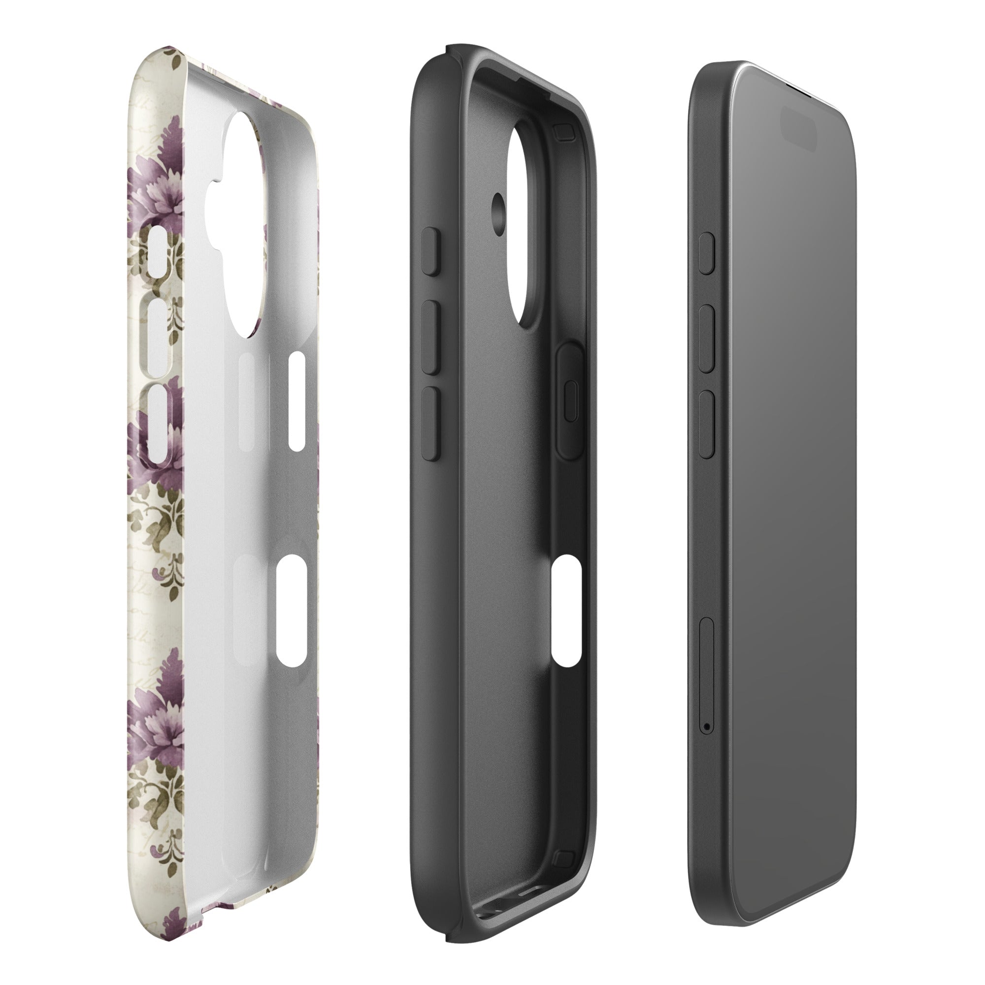 Vintage Floral Damask Tough Case for iPhone 17