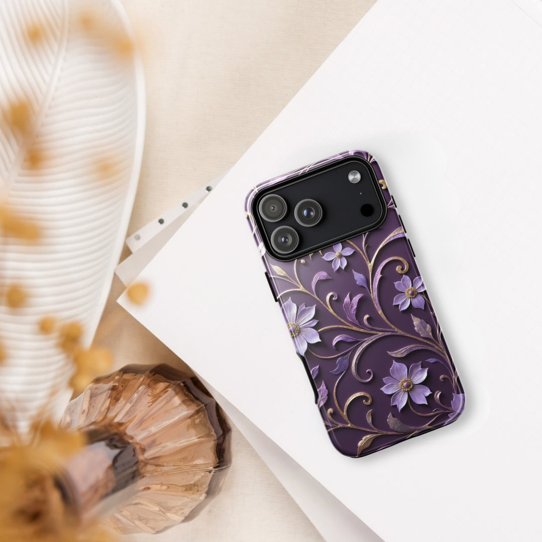 Royal Violet Filigree Tough Case for iPhone 17 Pro