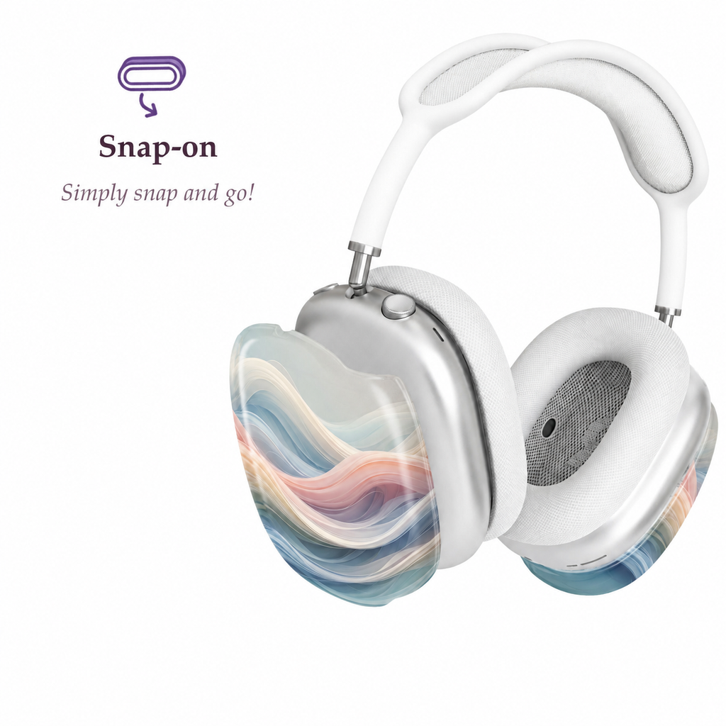 Soft Horizon Wave AirPods Max Case – Protective Snap-on Cover