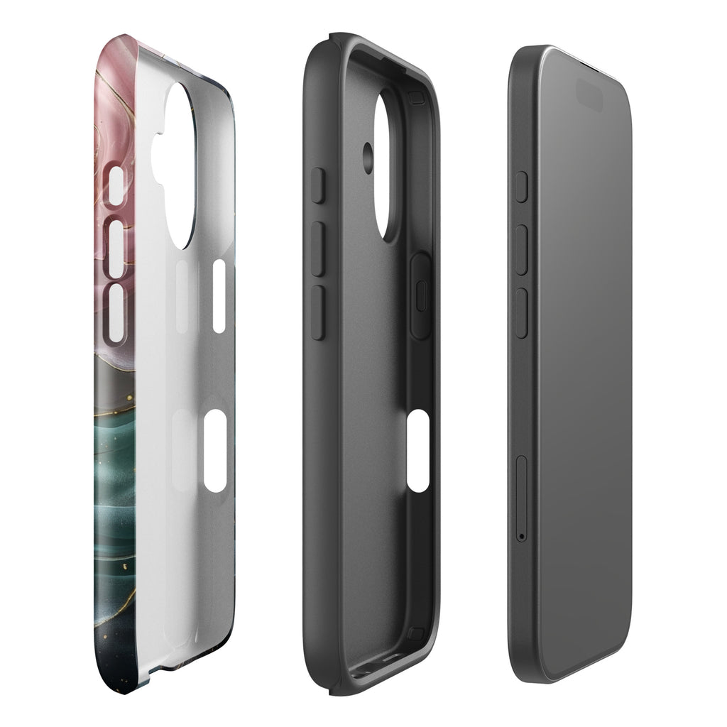 Elegant Rose Marble Tough Case for iPhone 17