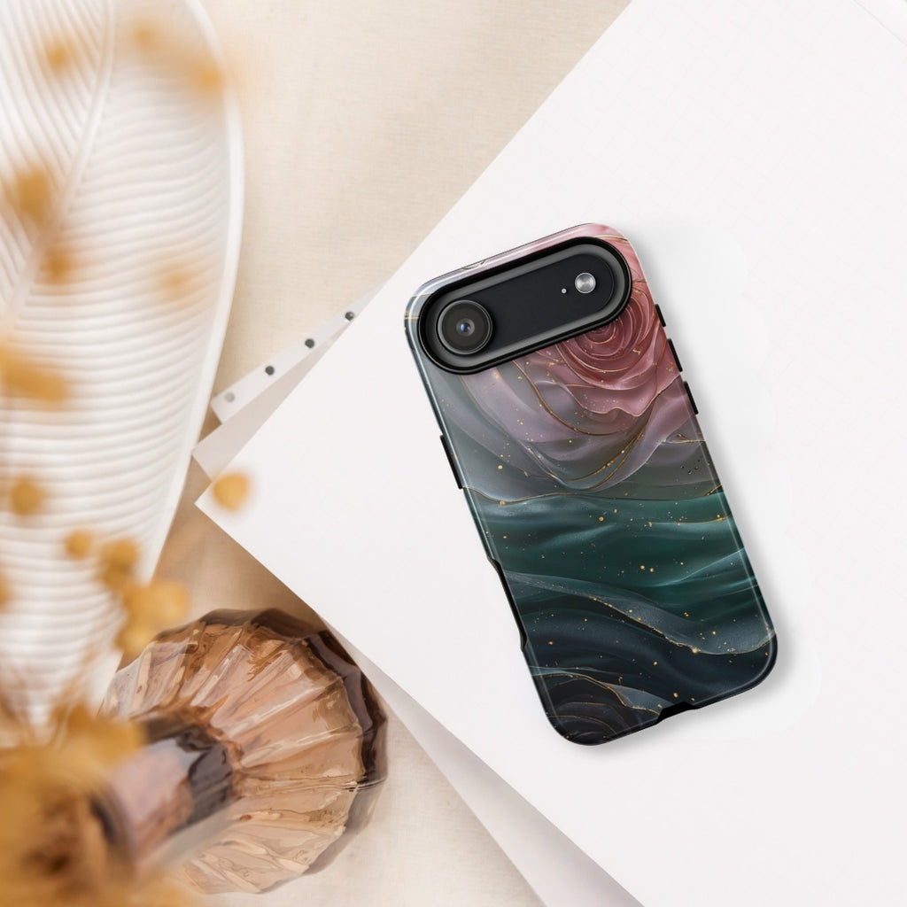 Elegant Rose Marble Tough Case for iPhone 17 Air