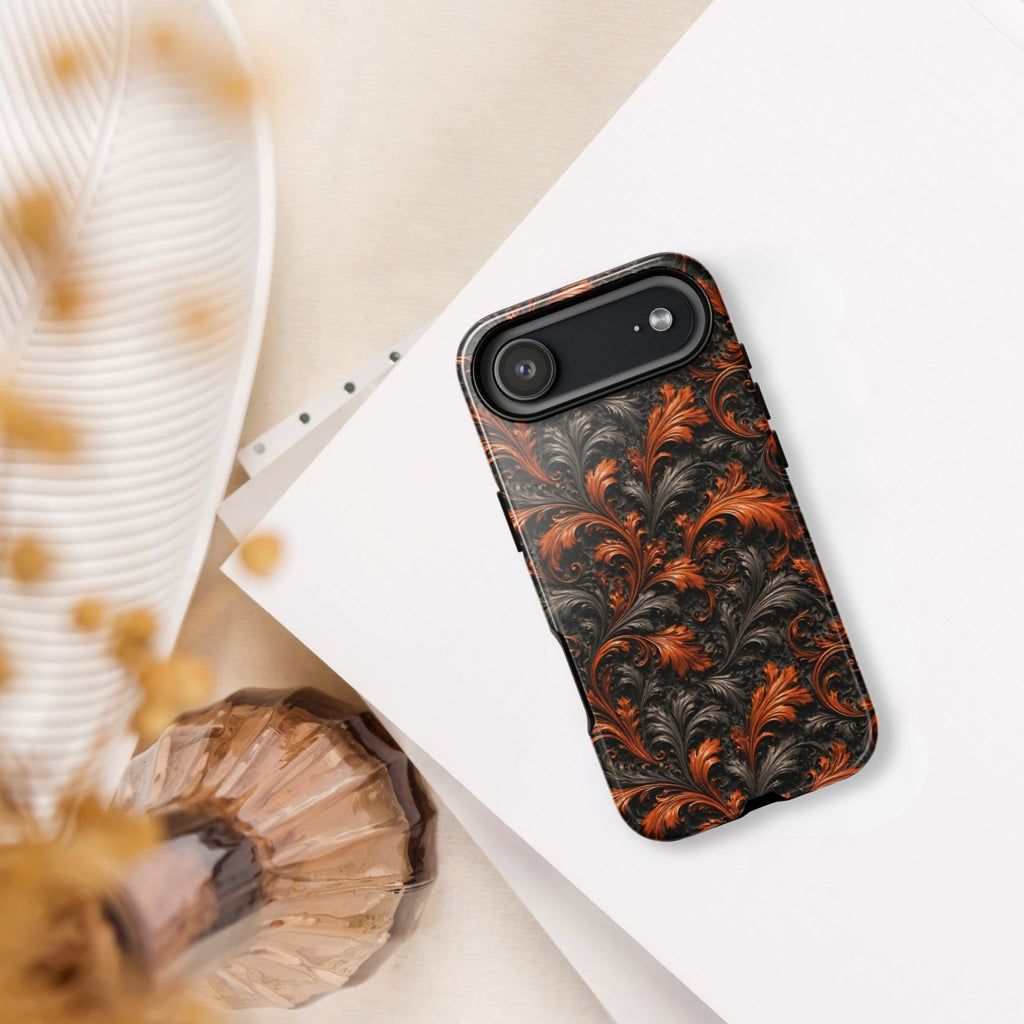 Burnt Orange Filigree Tough Case for iPhone 17 Air
