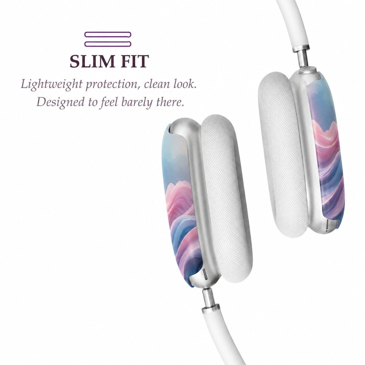 Pastel Dream Wave AirPods Max Case – Protective Snap-on Cover