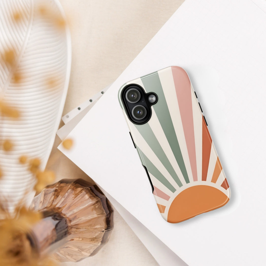 Retro Sunrise Tough Case for iPhone 17