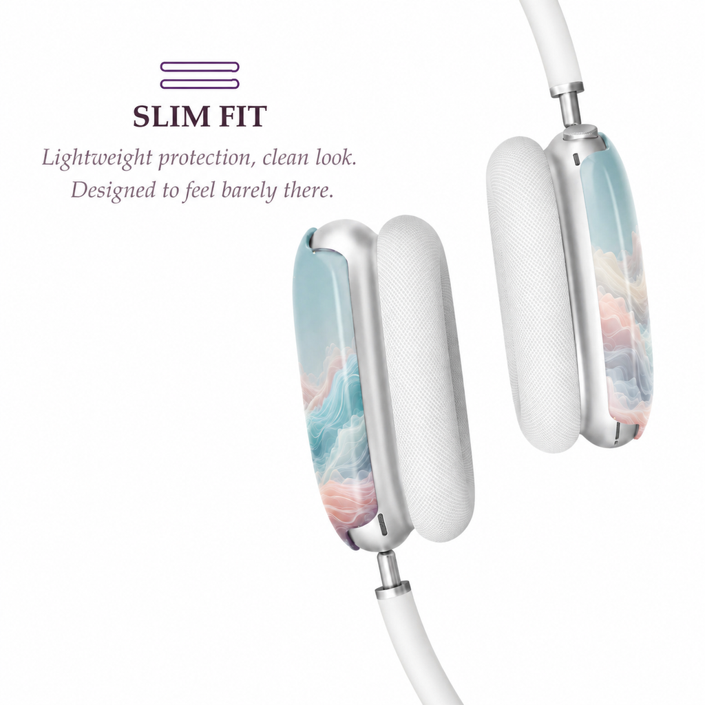 Ocean Mist Wave AirPods Max Case – Protective Snap-on Cover