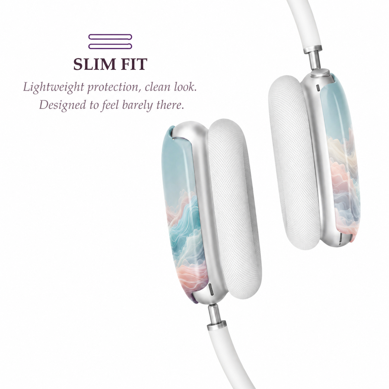 Ocean Mist Wave AirPods Max Case – Protective Snap-on Cover