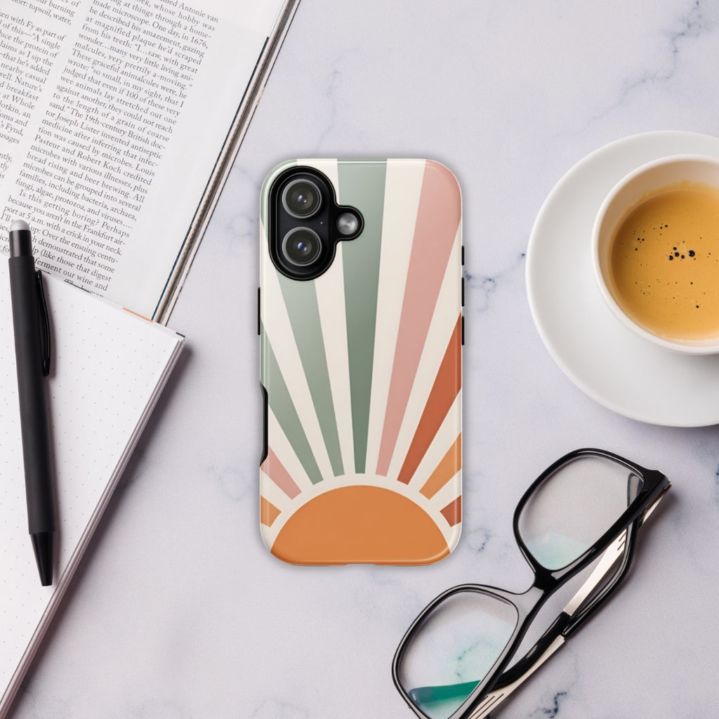 Retro Sunrise Tough Case for iPhone 17