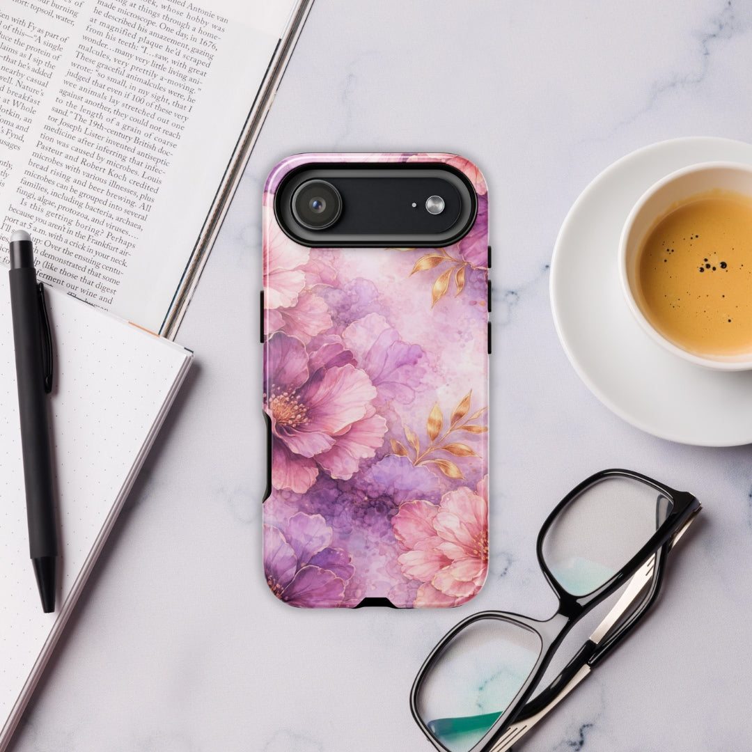 Pink Watercolor Floral Tough Case for iPhone 17 Air