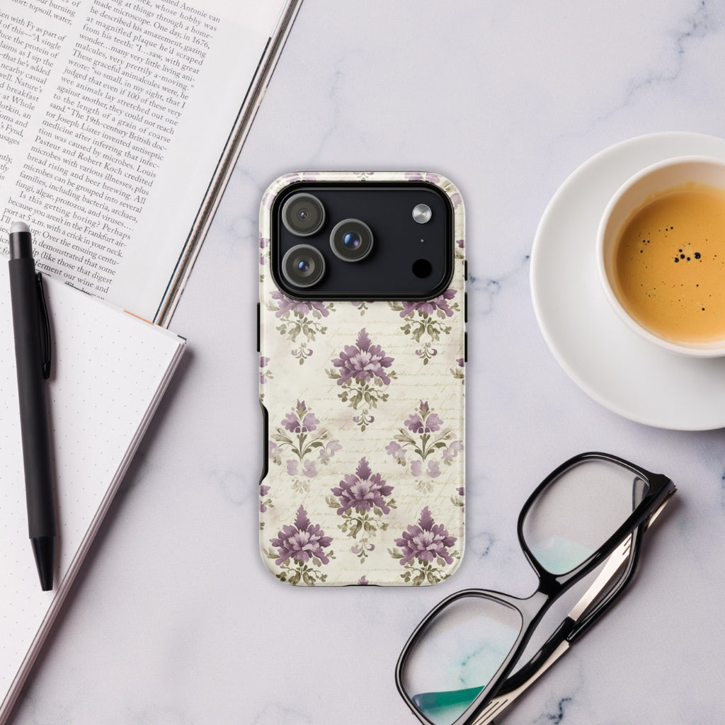 Vintage Floral Damask Tough Case for iPhone 17 Pro