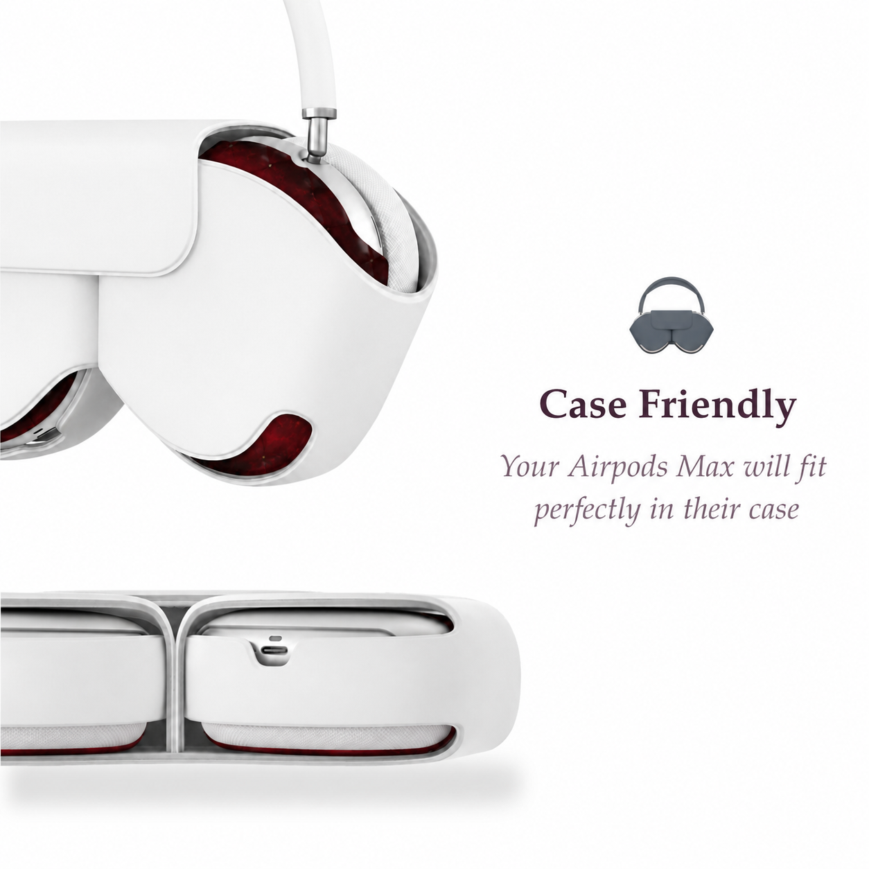 Crimson Shadow AirPods Max Case – Protective Snap-on Cover