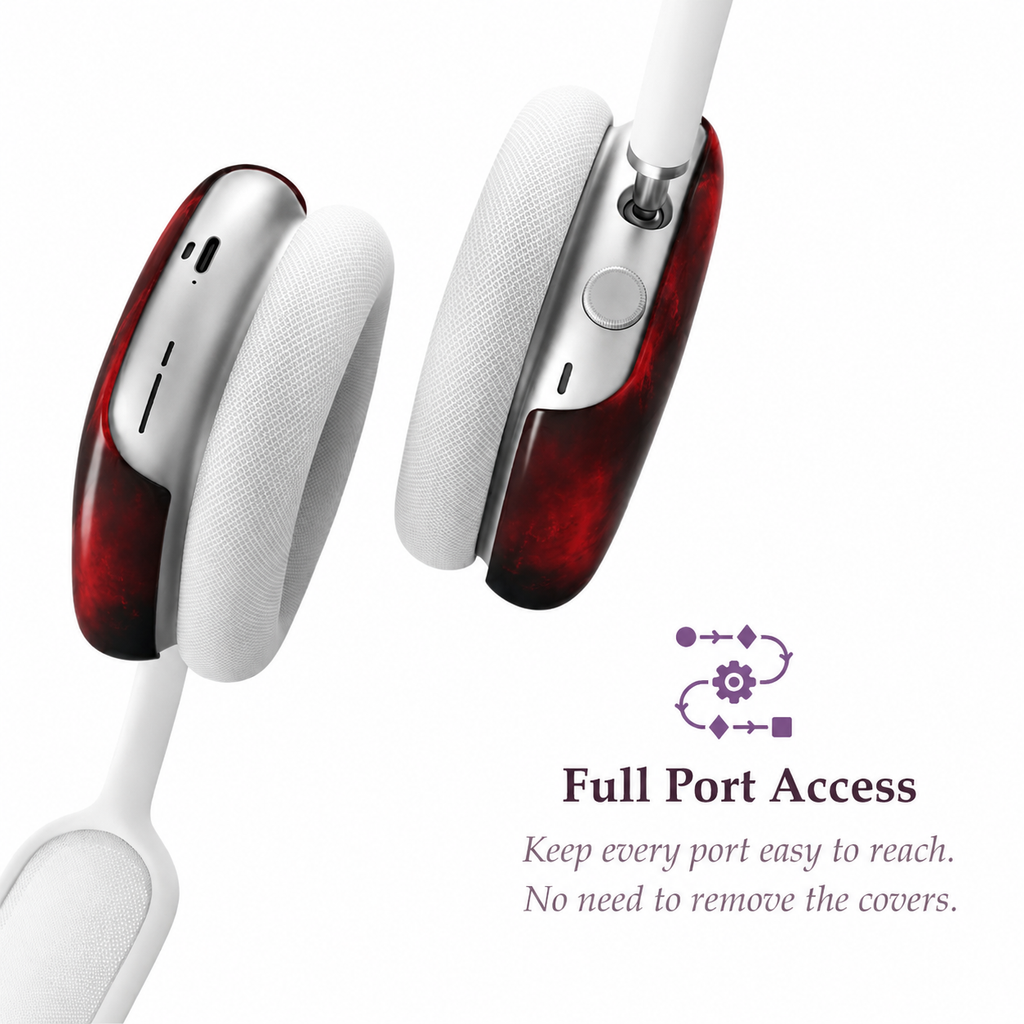 Crimson Shadow AirPods Max Case – Protective Snap-on Cover